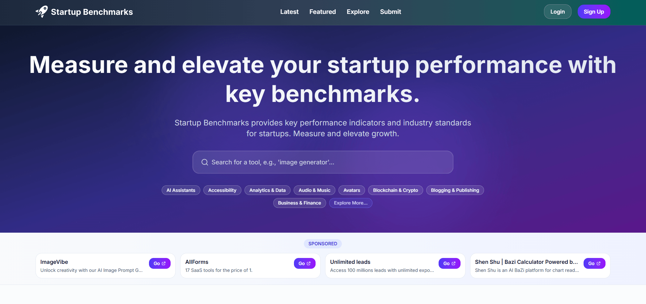 Startup Benchmarks Cover Image