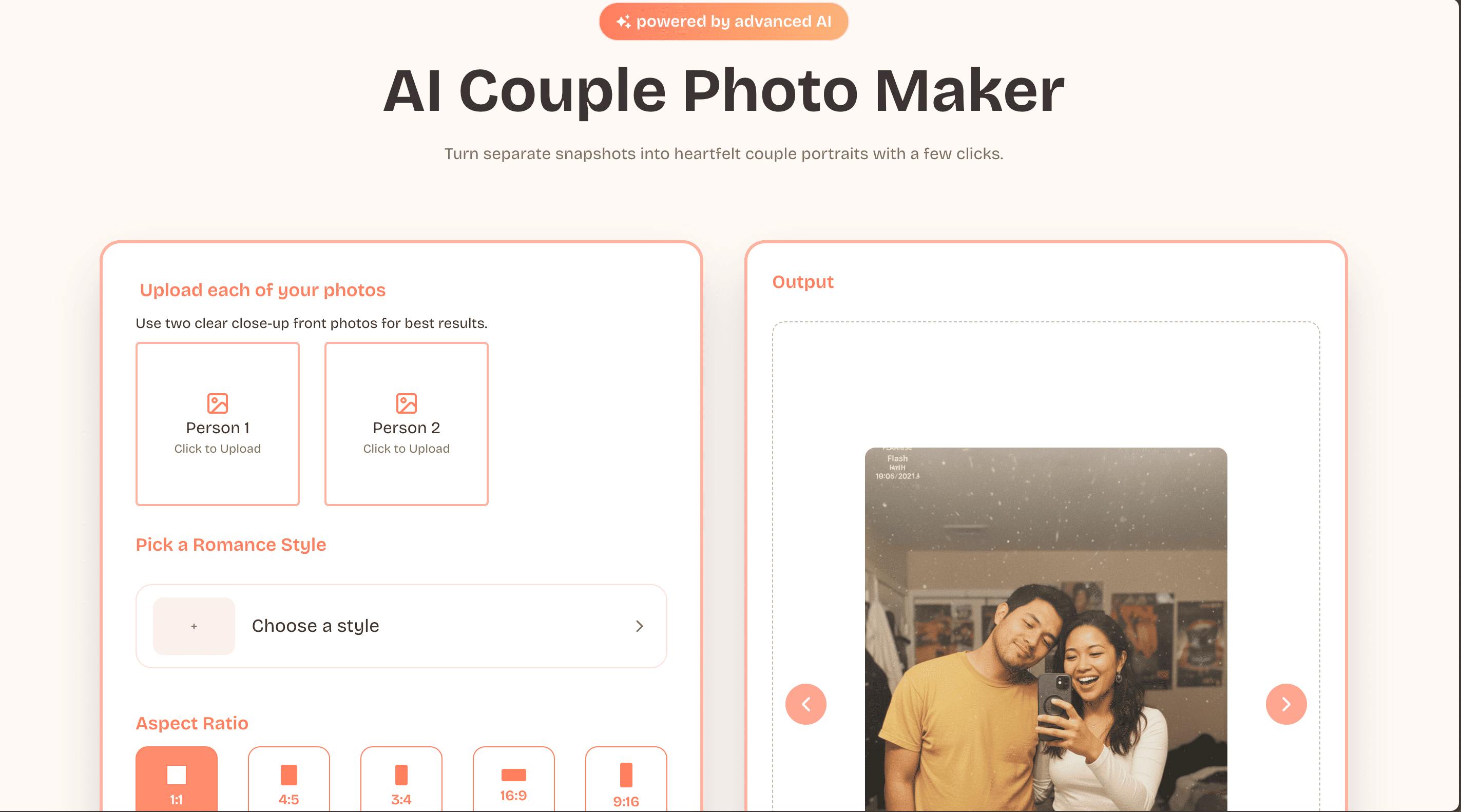AI Couple Photo Cover Image