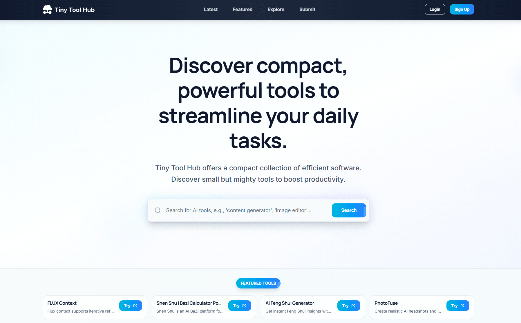 Tiny Tool Hub Cover Image