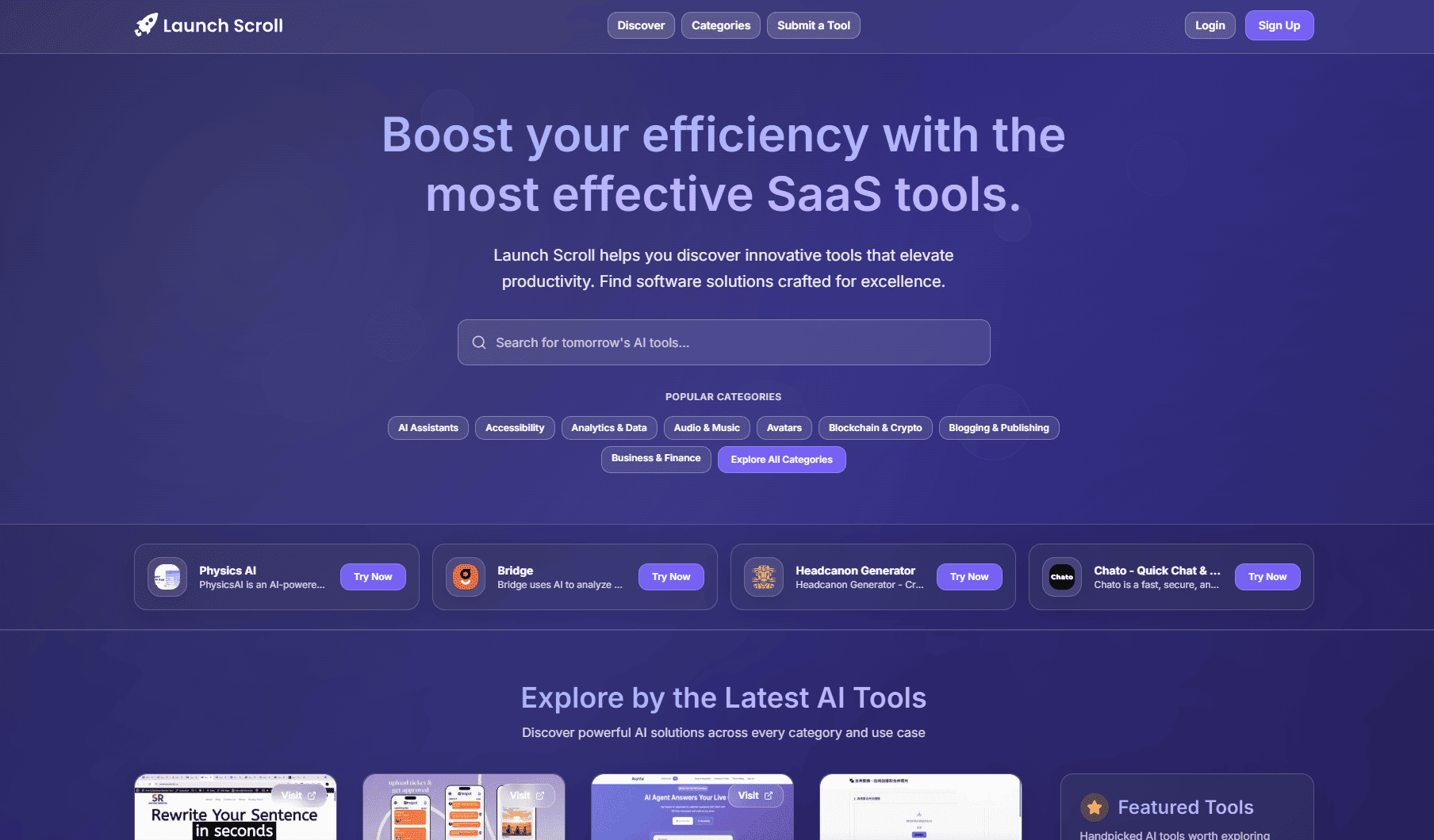 Launch Scroll Cover Image