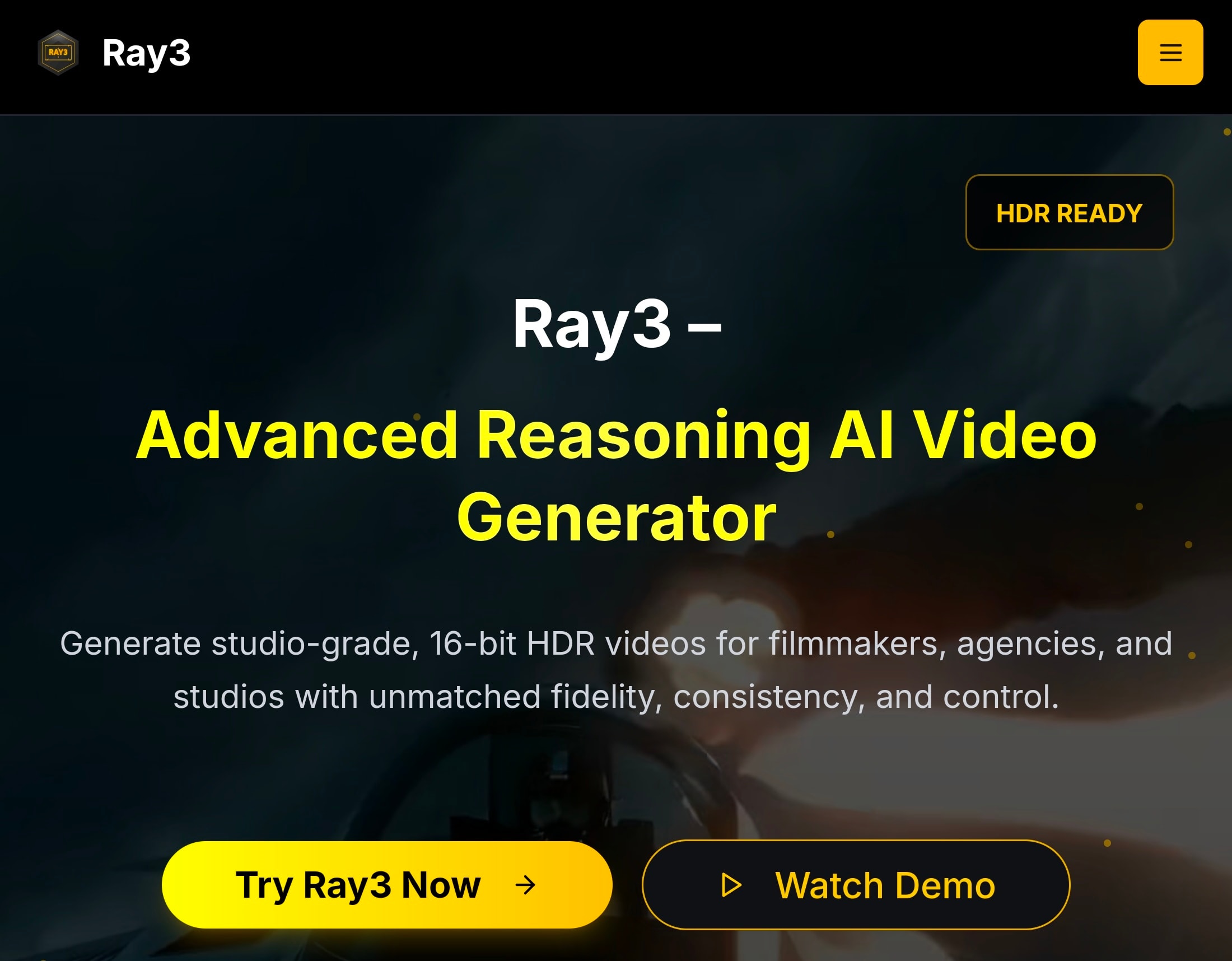 Ray3 AI VIDEO GENERATOR Cover Image