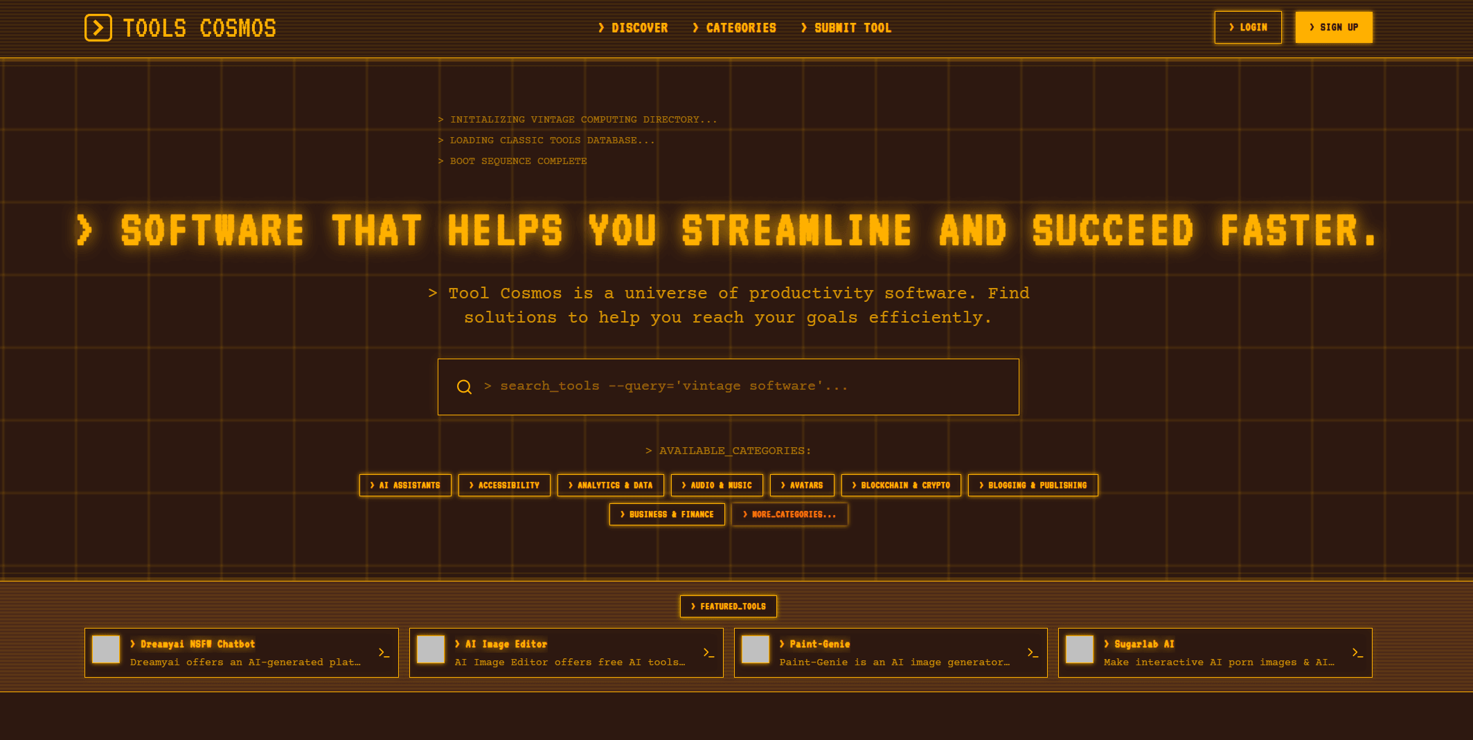 Tools Cosmos Cover Image